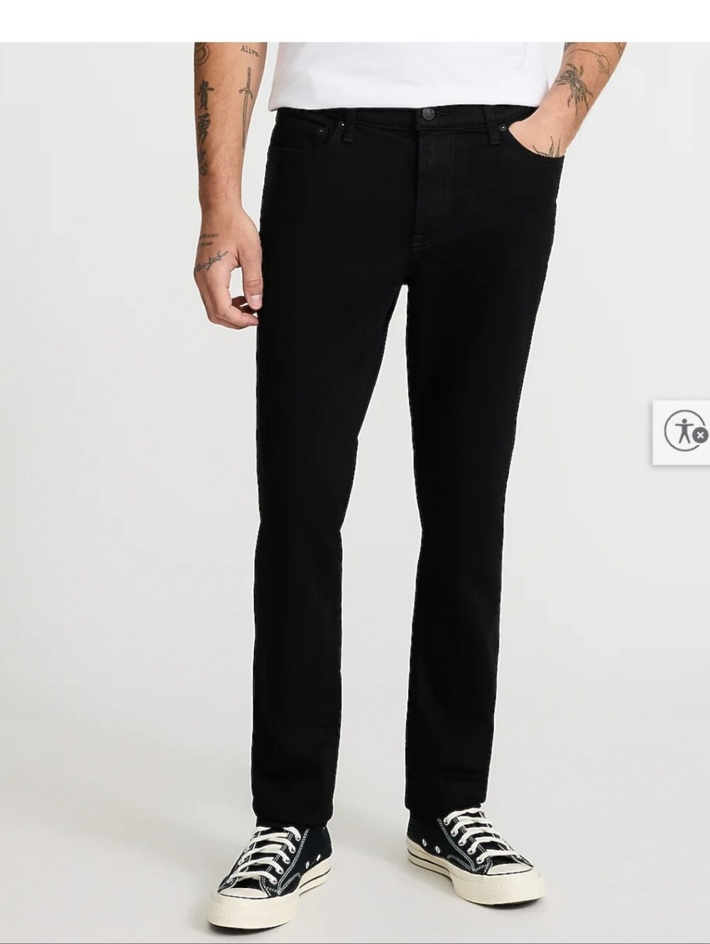 Express Men's Hyper Stretch Skinny Jeans in Black Size 31 x 30
